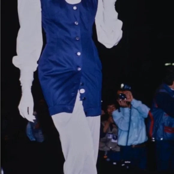 SOLD Jean Paul Gaultier Junior Gaultier Vintage 1988 Corset Lace-Up Denim Skirt - Picture 10 of 13